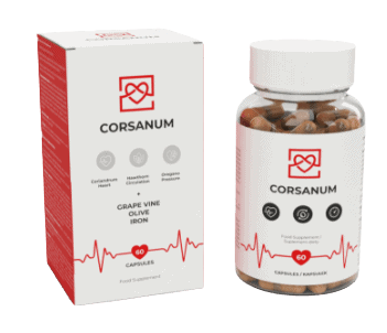corsanum kapsulės produkto pakuotė